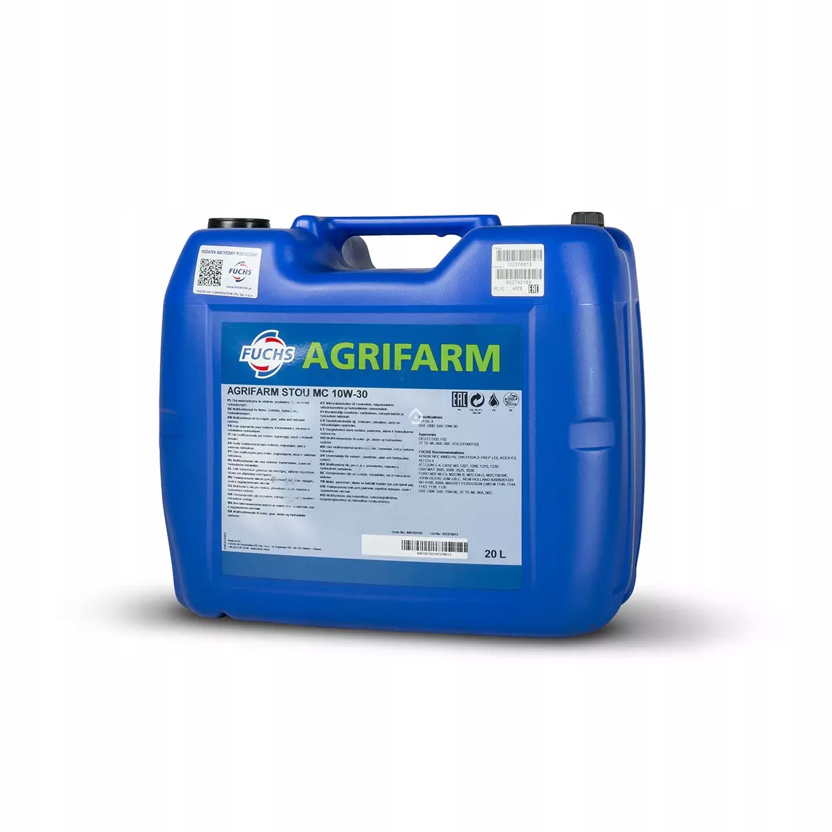 FUCHS AGRIFARM STOU MC 10W30 20L. WIELOFUNKCYJNY O