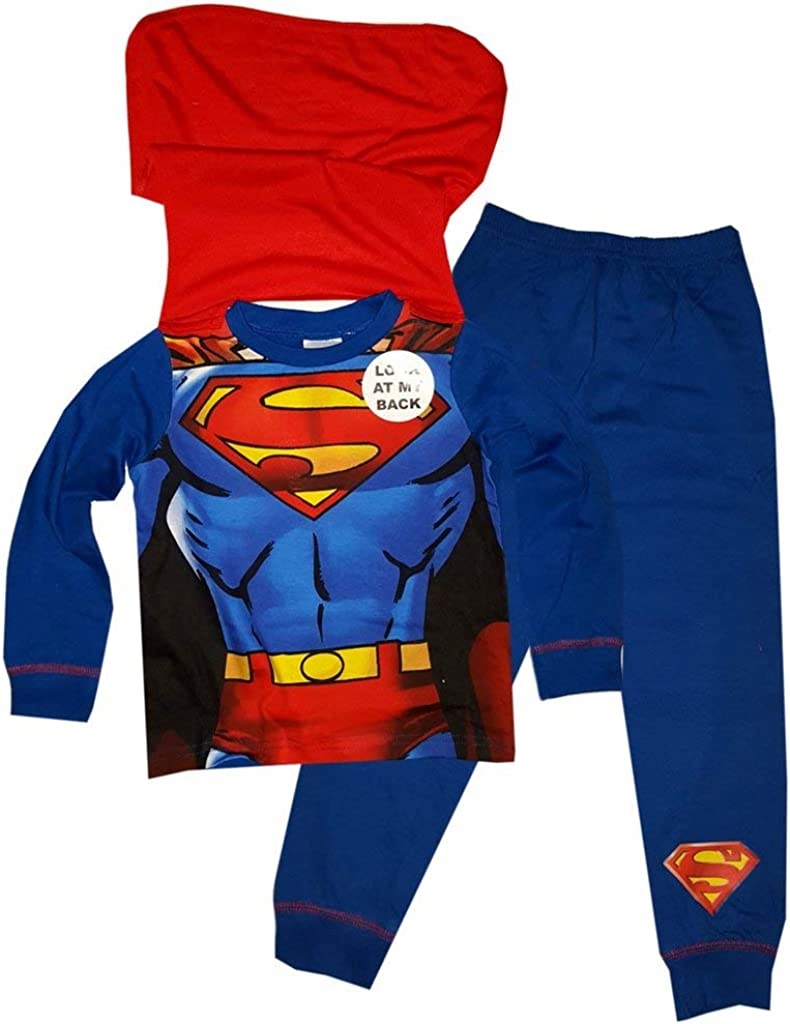 

Superman Piżama Piżamka Bawełna 104 3-4 Lata