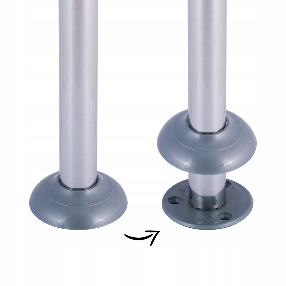 DRĄŻEK PRYSZNICOWY DO ZASŁONY NAROŻNY CHROM BESSER Marka Besser