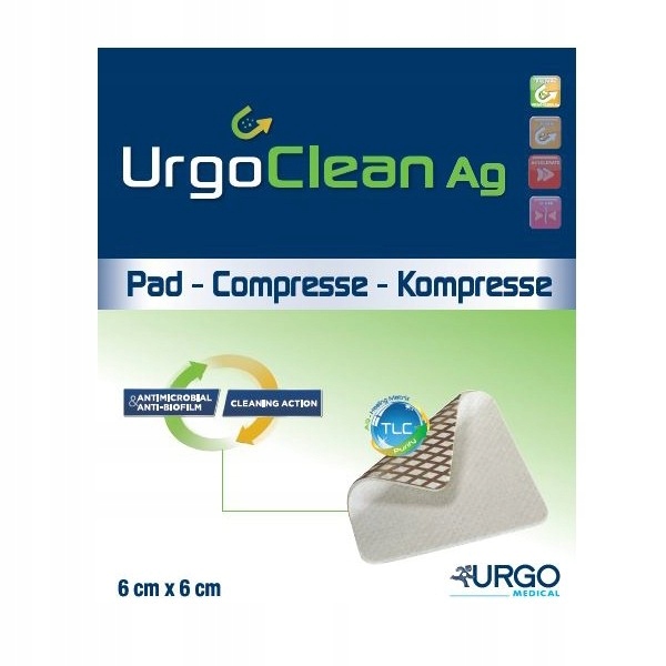 

UrgoClean Ag, 6 cm x 6 cm, 1 sztuka