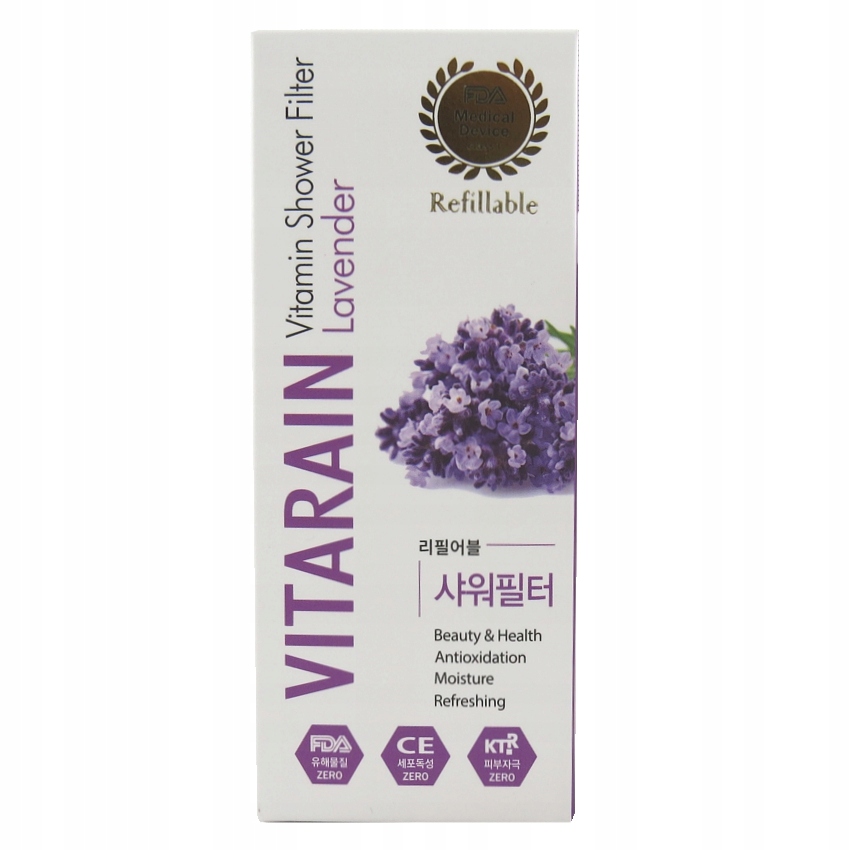FILTR PRYSZNICOWY ZAPACH LAWENDA WITAMINA VITARAIN Model SW-10