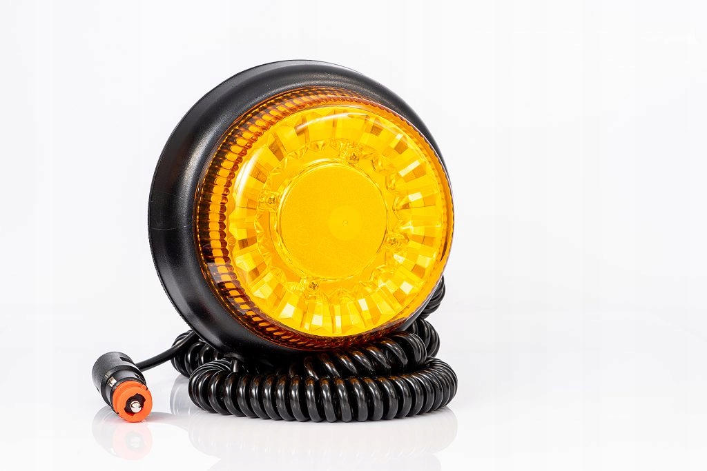 LAMPA OSTRZEGAWCZA KOGUT LED 12V 24V NA MAGNES Part number FT 100 DF LED MAG M30