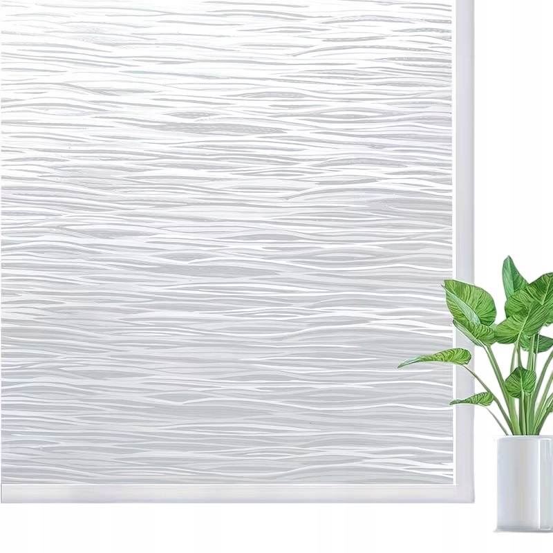 FOLIA NAKLEJKA MLECZNA MATOWA SZRONIONA NA SZYBĘ OKNO SAMOPRZYLEPNA 45X100