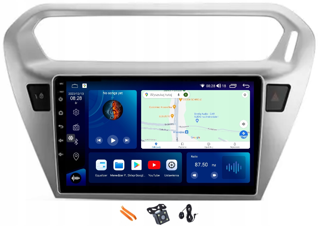 Radio Android Citroen Celysee 12-16 Apple CarPlay Navigace Lte 4G 64GB Gps
