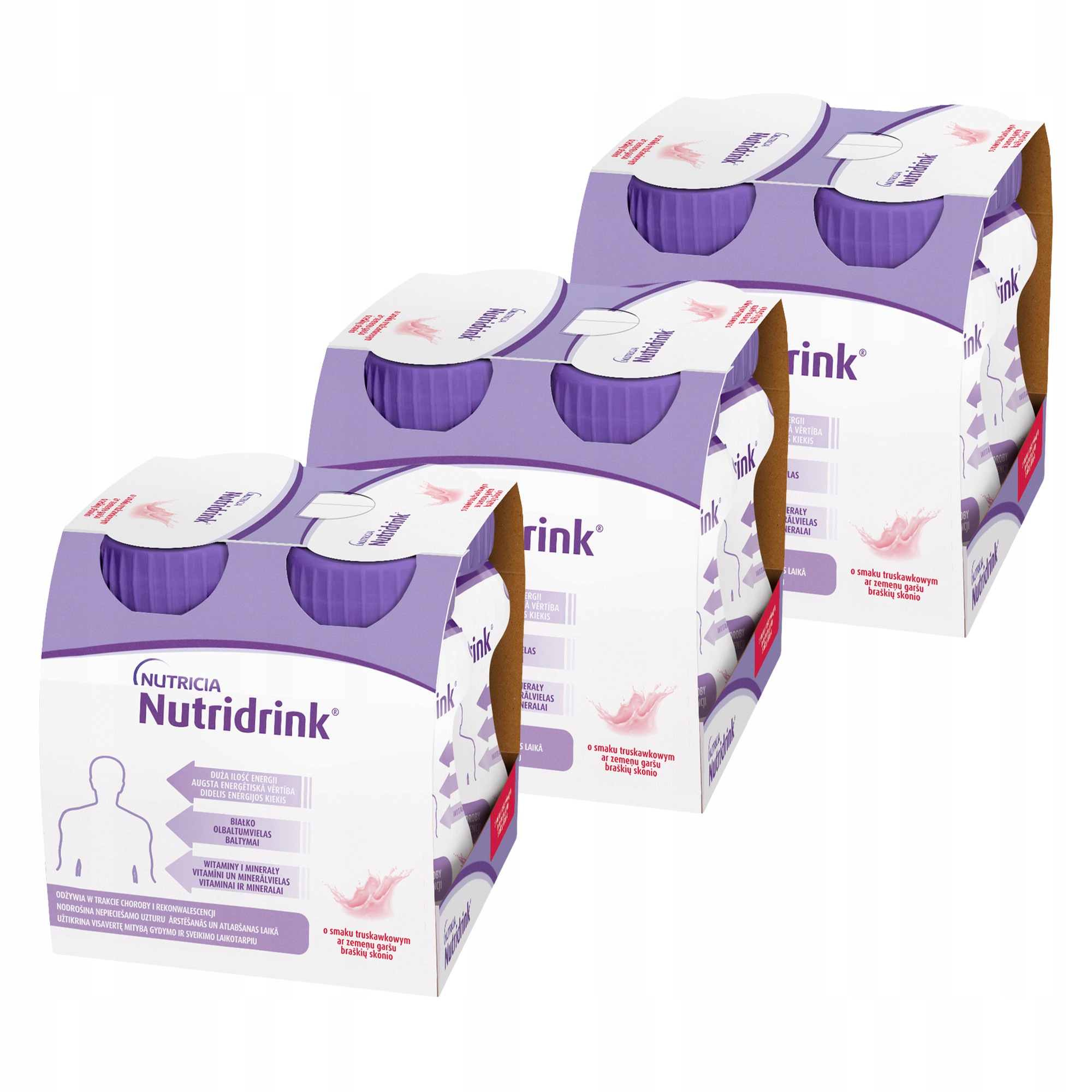 Nutridrink o smaku truskawkowym 12 x 125 ml