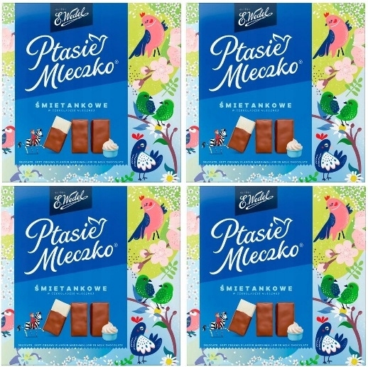 Levně 4x340g Wedel Ptačí Pěnové Bonbóny Smetanové