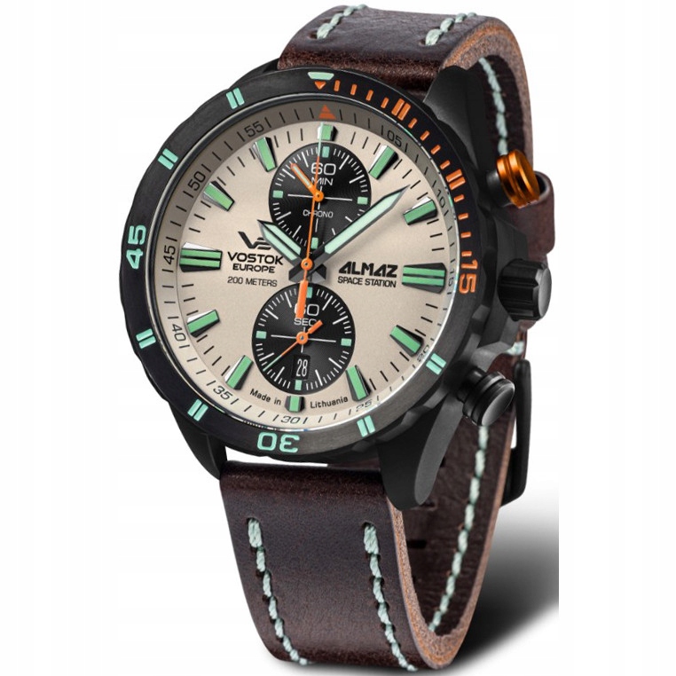 Pánské Hodinky Vostok Europe 6S11-320C677 hnědé