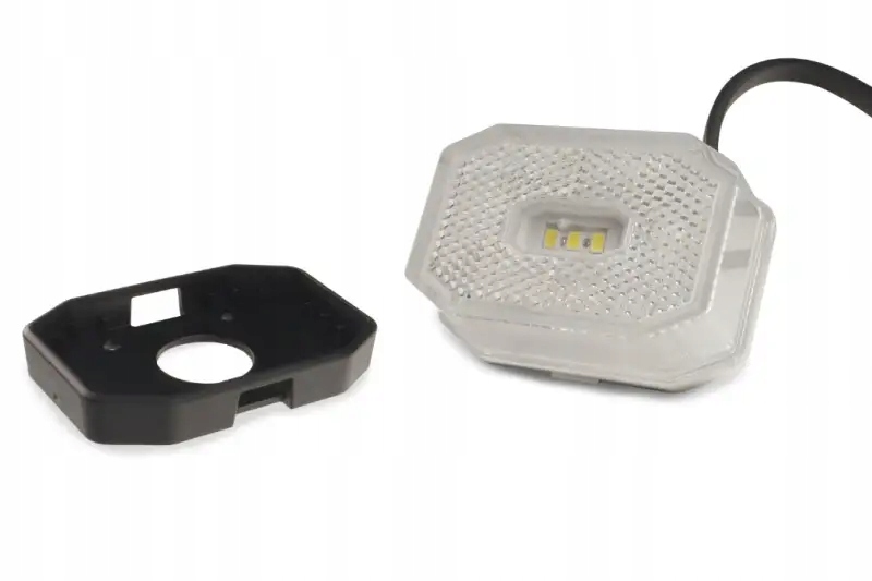 LAMPA OBRYSOWA LED BIAŁA PRZEDNIA Z ODBLASKIEM DO PRZYCZEP FT-001 LED kabel Marka Fristom