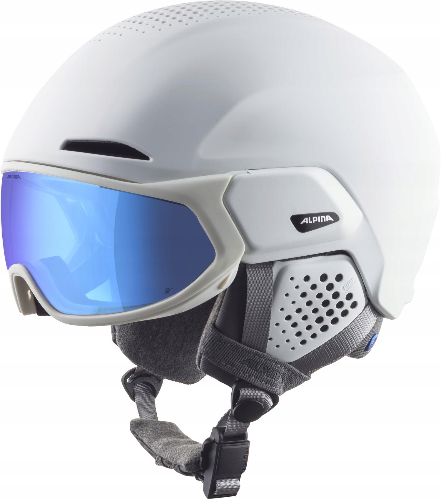 Lyžařská přilba Alpina Alto Q-Lite Visor White Matt M 55-59 Cm