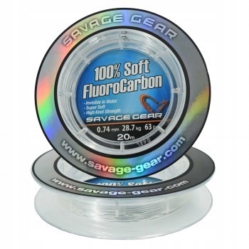 Fluorocarbon Savage Gear Soft 0,74 MM 20 M