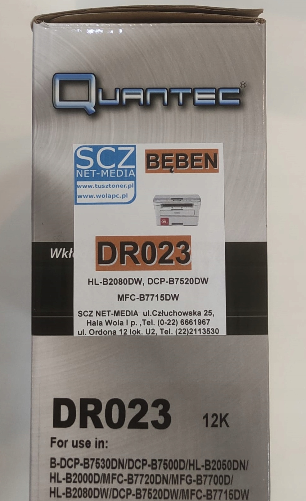 BĘBEN DO BROTHER DR023 B7520DW HL-B2080DW B7715DW