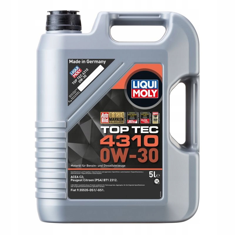 Liqui Moly LM2362 Motorový olej Top Tec 4310 0W-30 5L