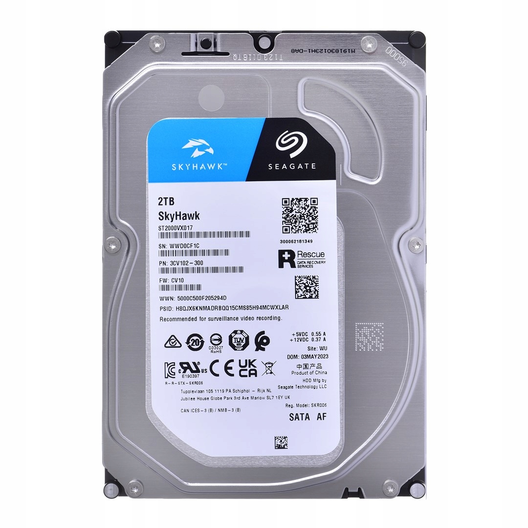 Hdd Seagate SkyHawk 2TB Sata ST2000VX017