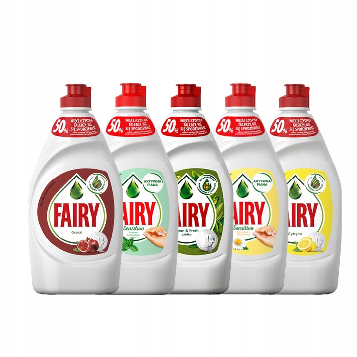 

Fairy Płyn Do Naczyń Zestaw Mix 450ml x 5 szt