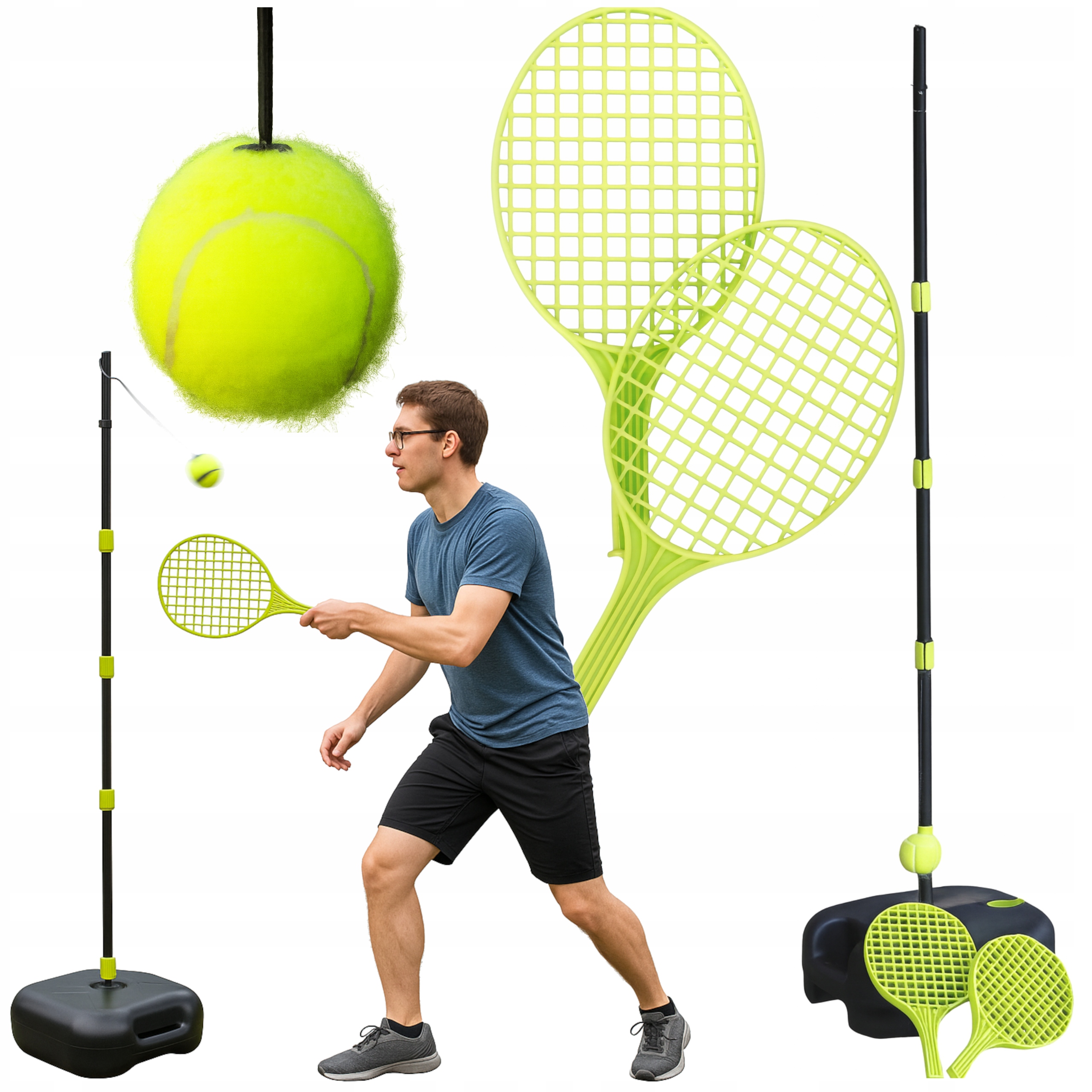 Speedball Zestaw 2x Rakiety Do Gry Treningu Veloxo Rocketroll Tenis