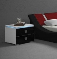 SZAFKA NOCNA DO SYPIALNI + LED GRATIS 40X40X45