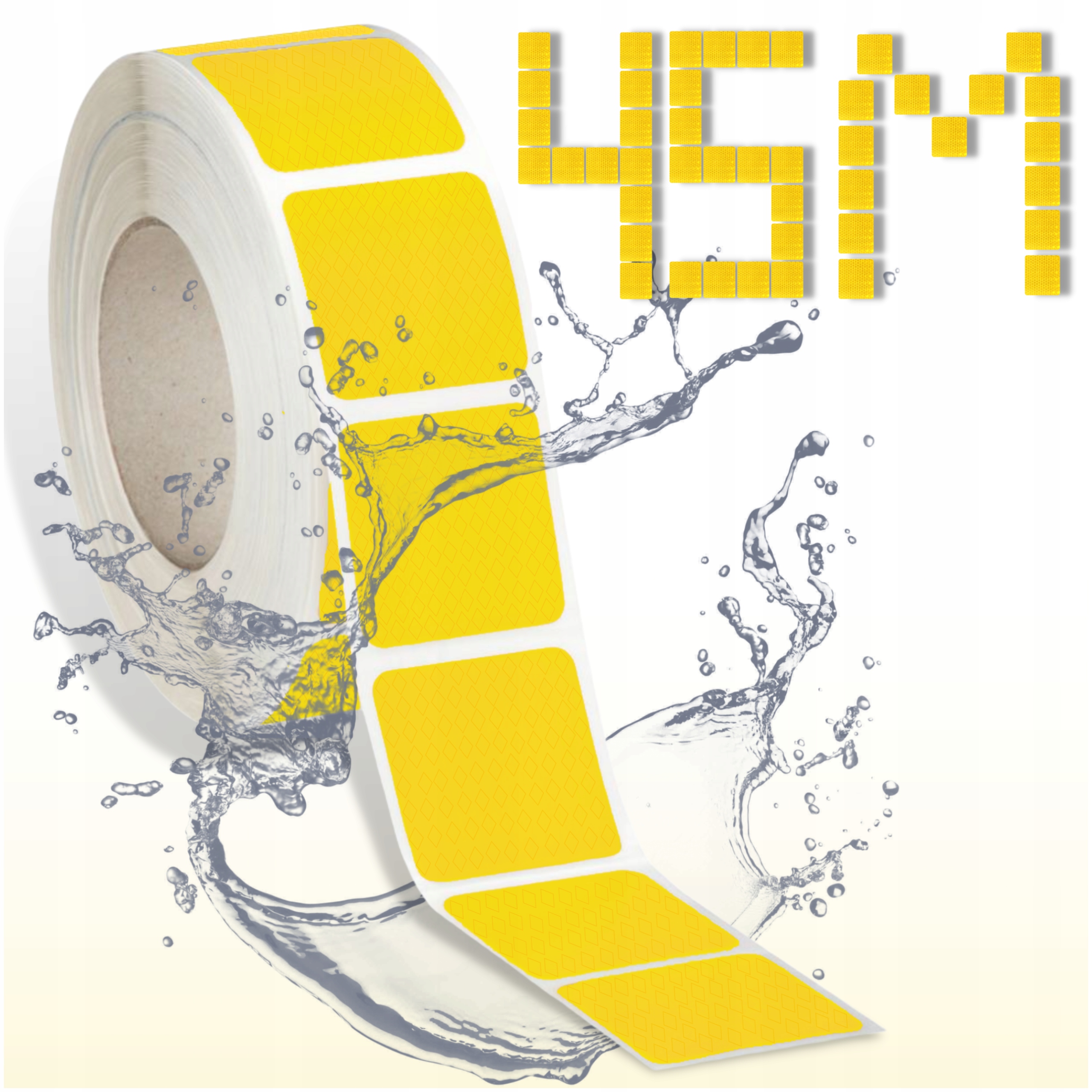 

Taśma Odblaskowa Samoprzylepna Żółta Odblaskowe