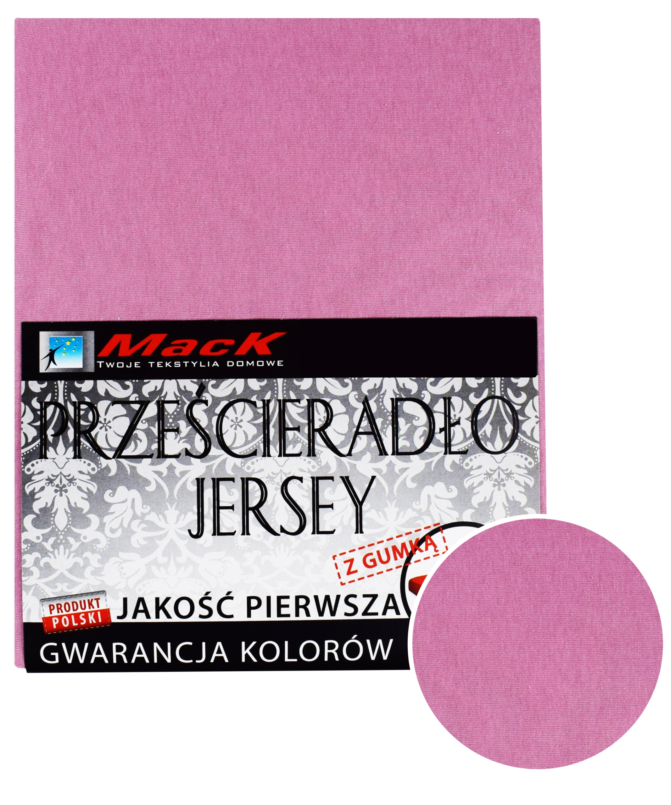 

Prześcieradło Jersey Z Gumką 180X200 pudrowy róż