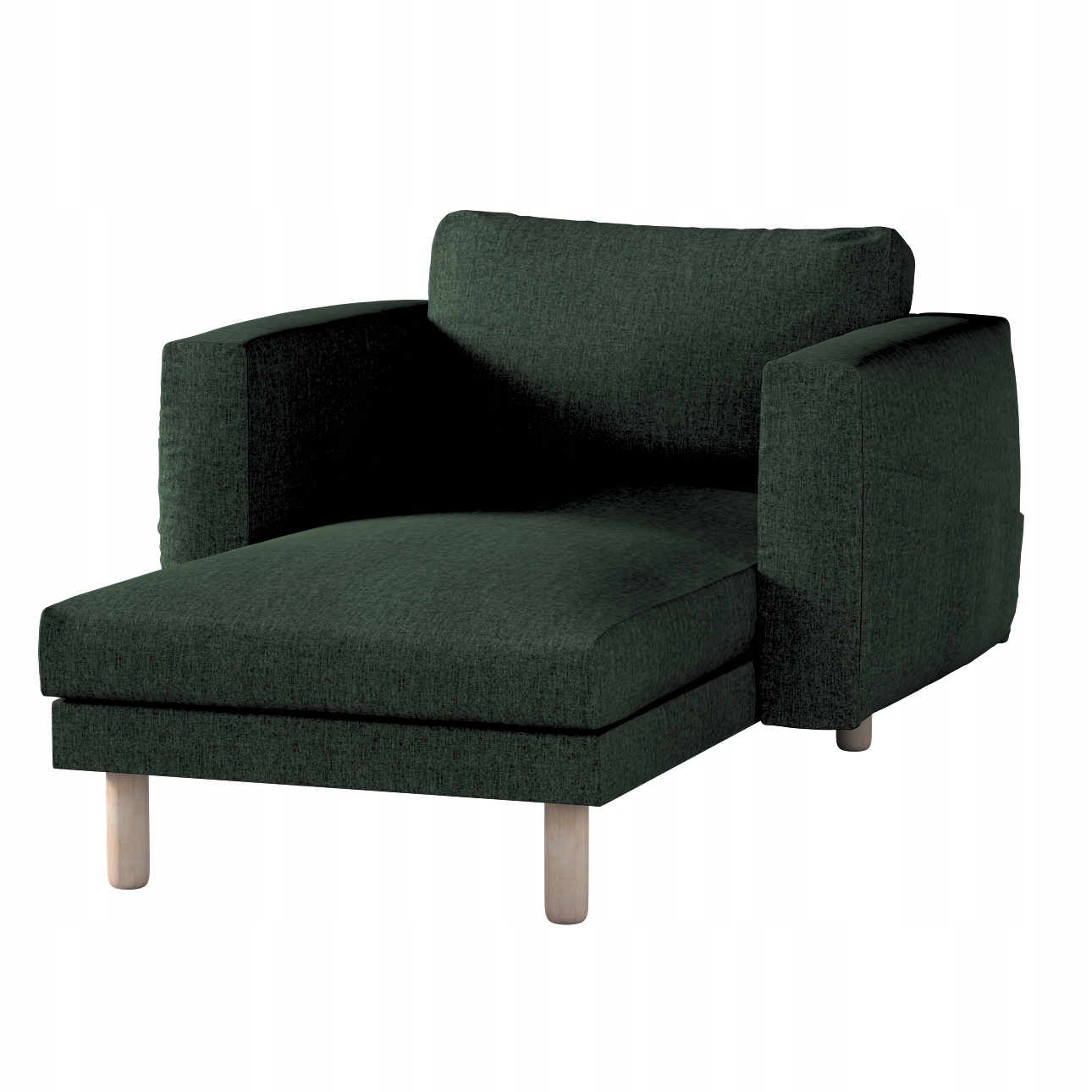 Potah Dekoria na lenoška Ikea Norsborg s područkami, zelený