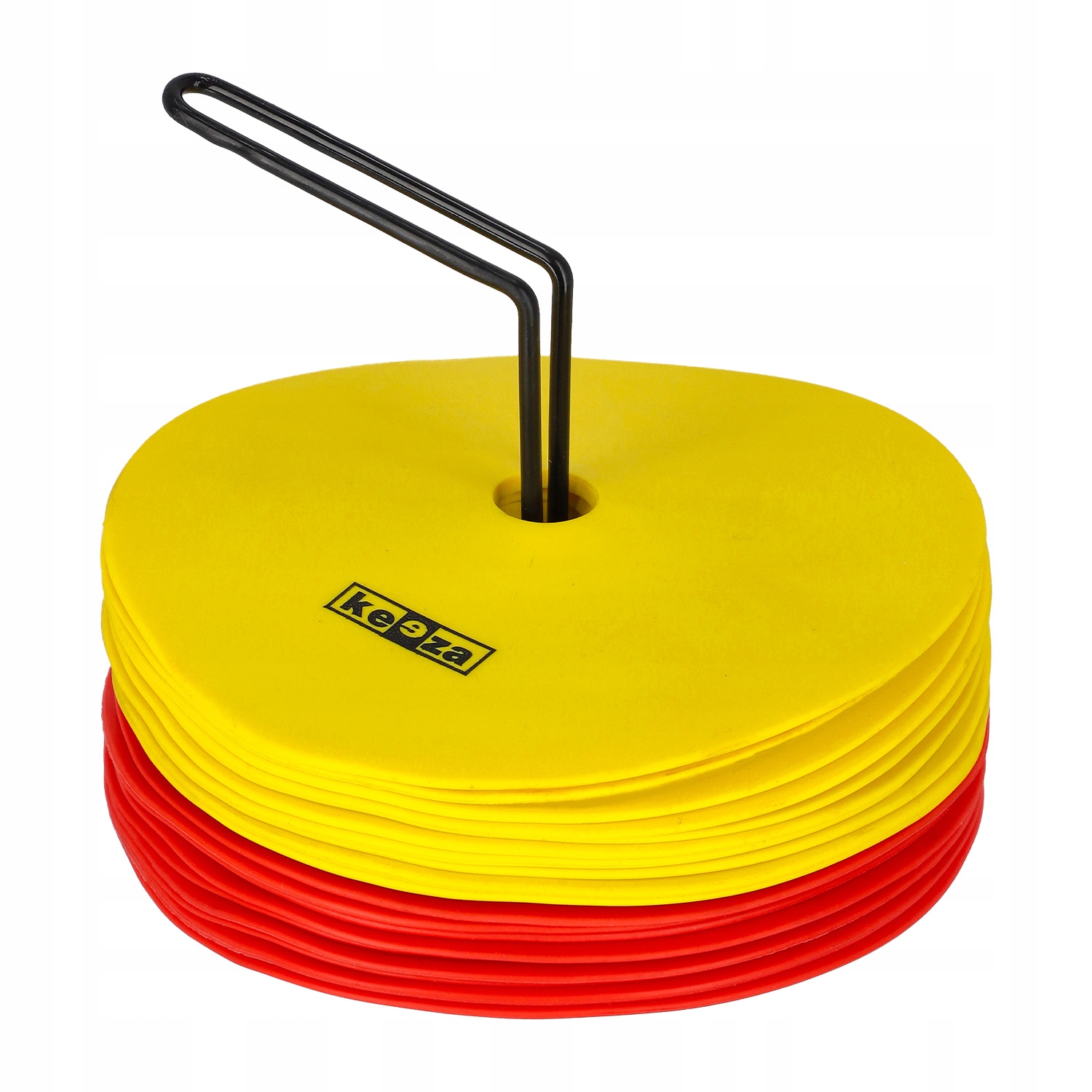 Znaczniki treningowe płaskie gumowe – 20 sztuk Keeza