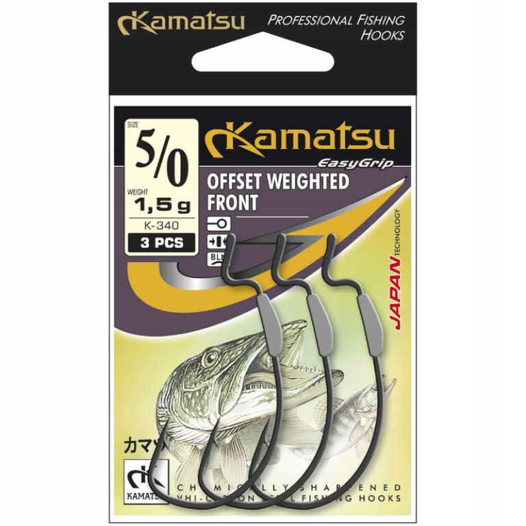 Haczyk Kamatsu Offset Weighted Front 2/0 0,9g