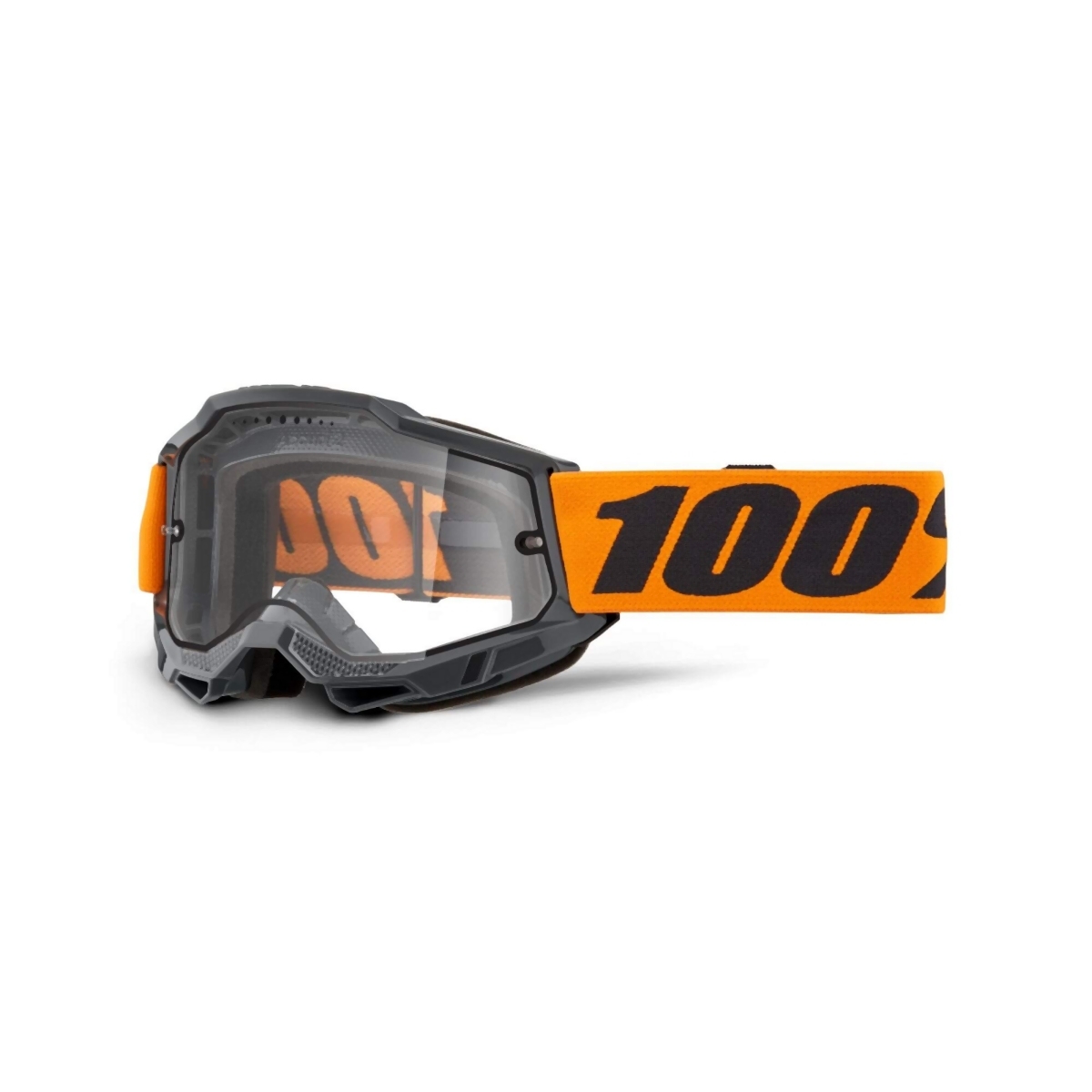 100 % Okuliare Accuri 2 Black Clear Dual Pane Čierna/oranžová Farba