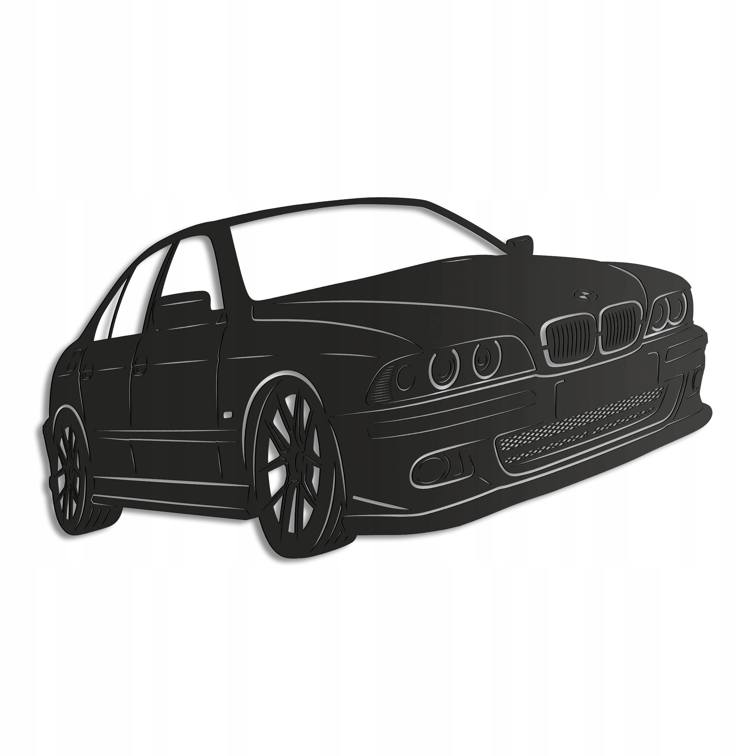Dřevěný 3D obraz Bmw 5 Series (E39) Nástěnná Dekorace Dárek XL