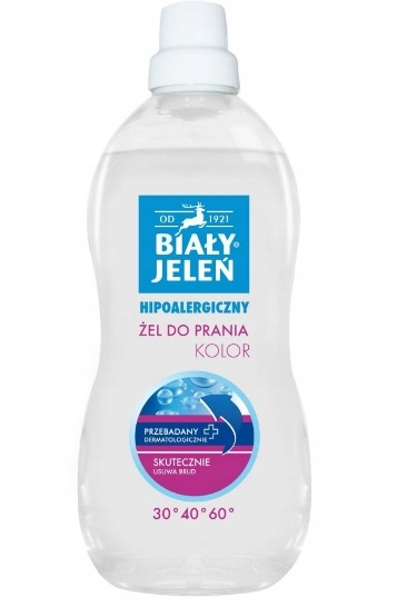 

Biały Jeleń, Żel do prania, kolorowych tkanin 1,5l