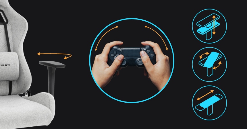 Fotel OBROTOWY biurowy ERGONOMICZNY Delagear G 606 Głębokość mebla 67 cm