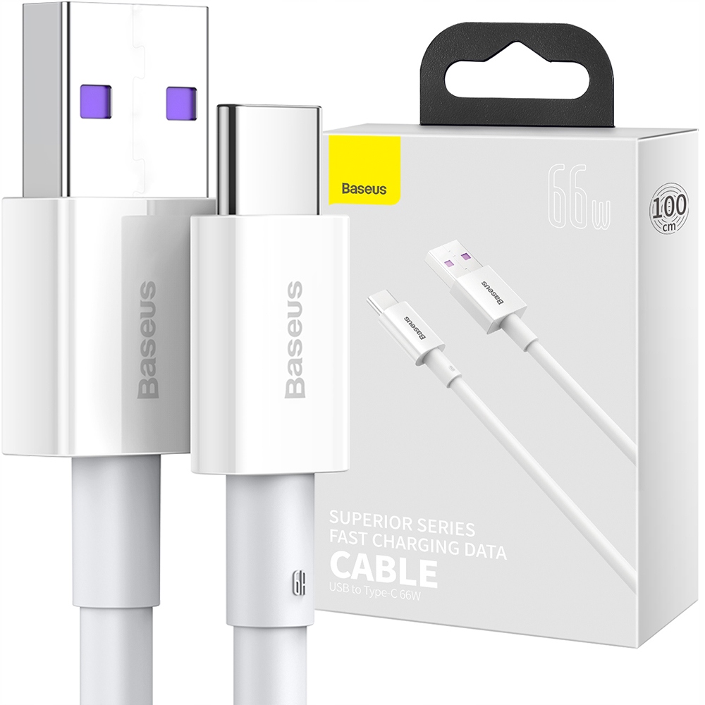 KABEL USB A - USB TYPE C 6A 66W QC FAST CHARGE SZYBKIE ŁADOWANIE BASEUS