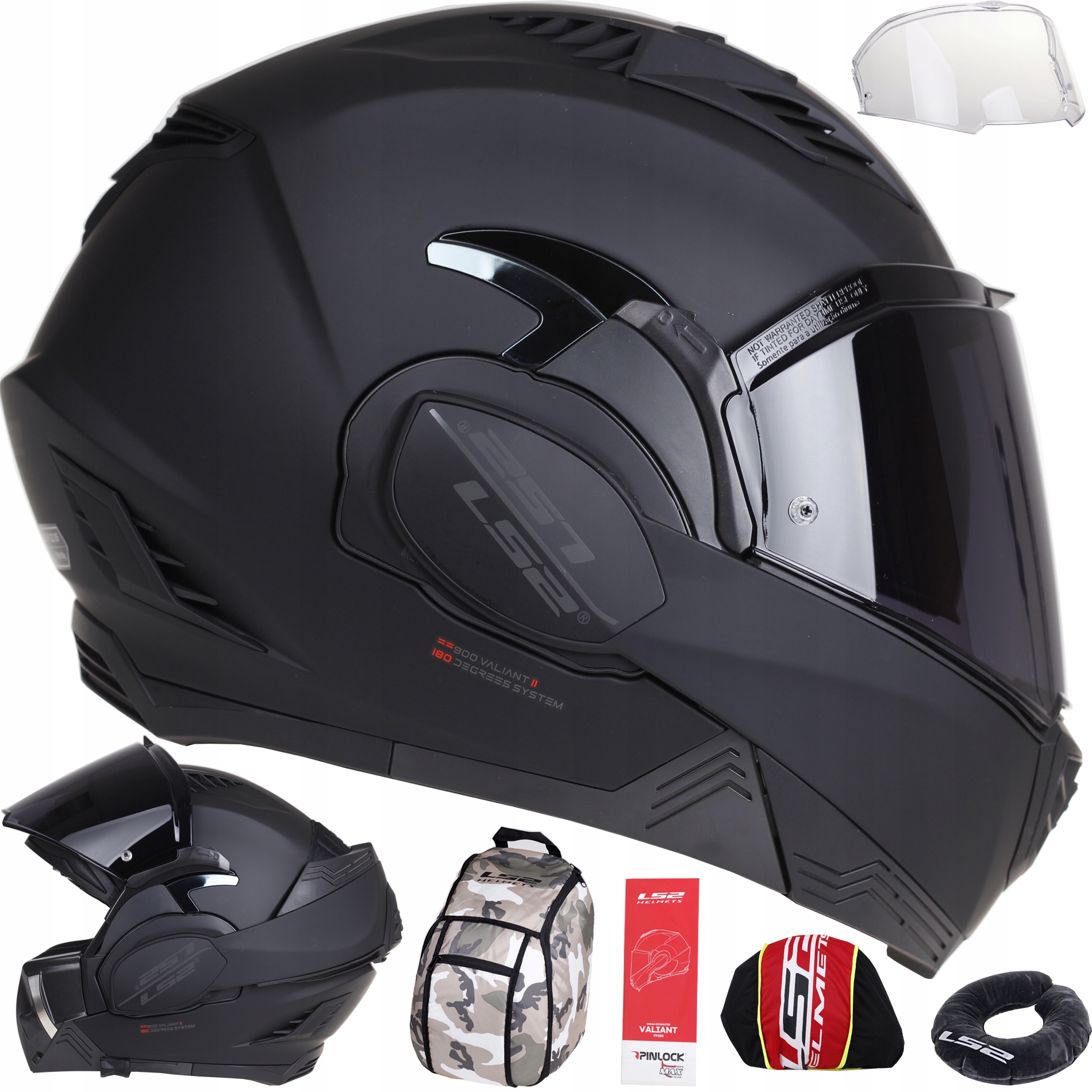 

Kask Szczękowy LS2 FF900 Valiant II Noir 2 szyby