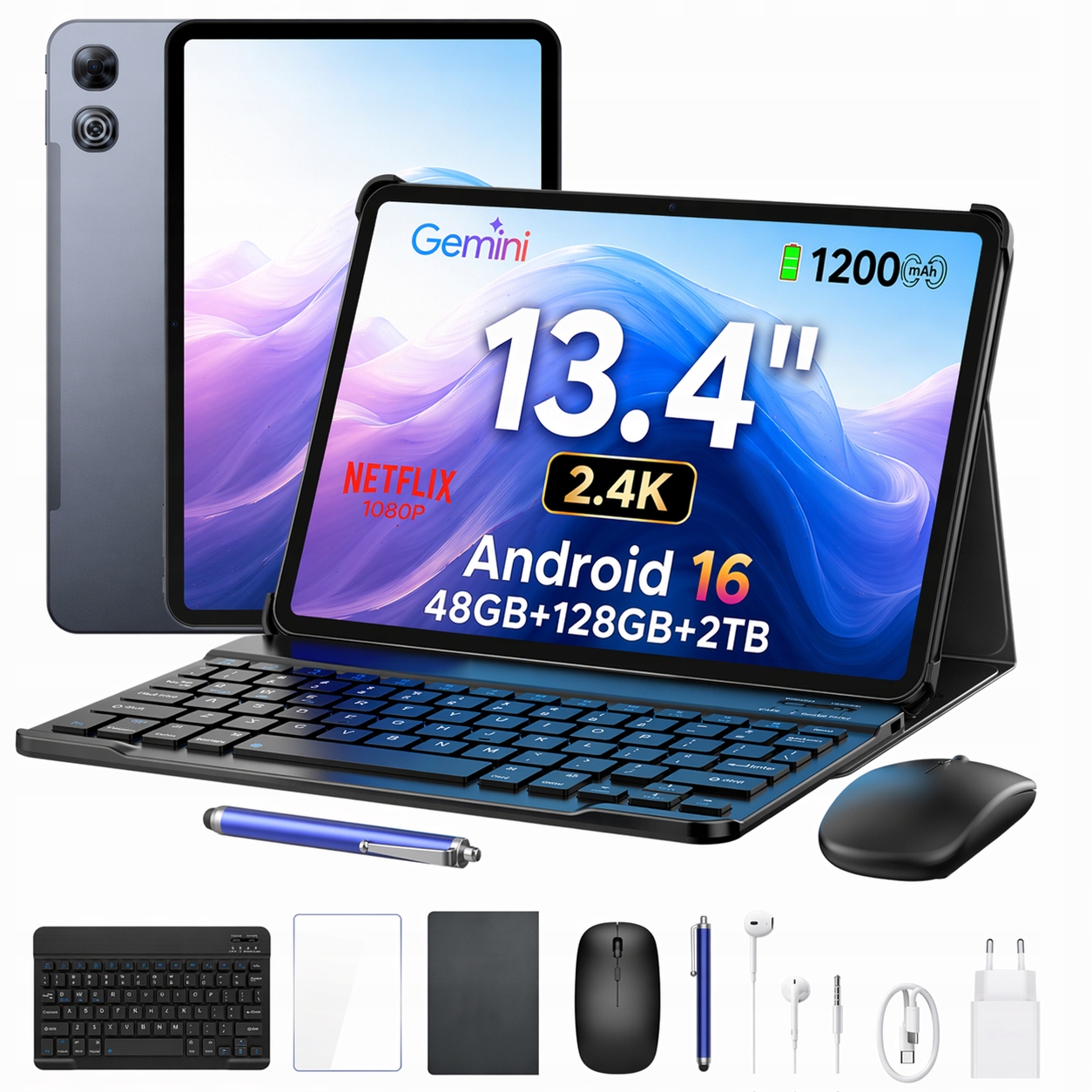 Aorlym AP13 13,4" 128GB 12000mAh/Android/wifi/Tablet s veľkou obrazovkou/Sada