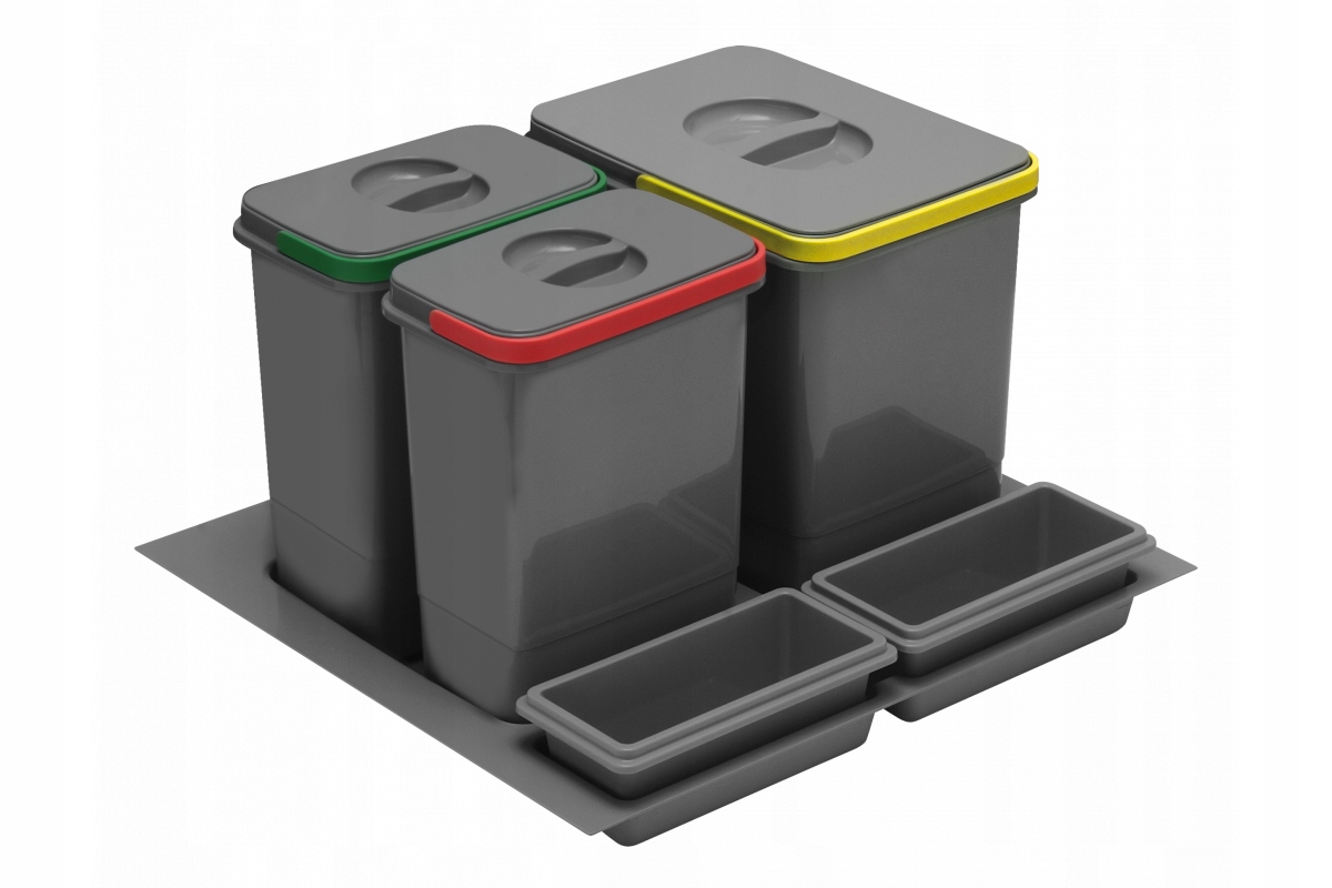 Nádoba Gtv Multino, 600, 1X15L+2X7L, 2 pekáče, antracit PB-91114100B5-A