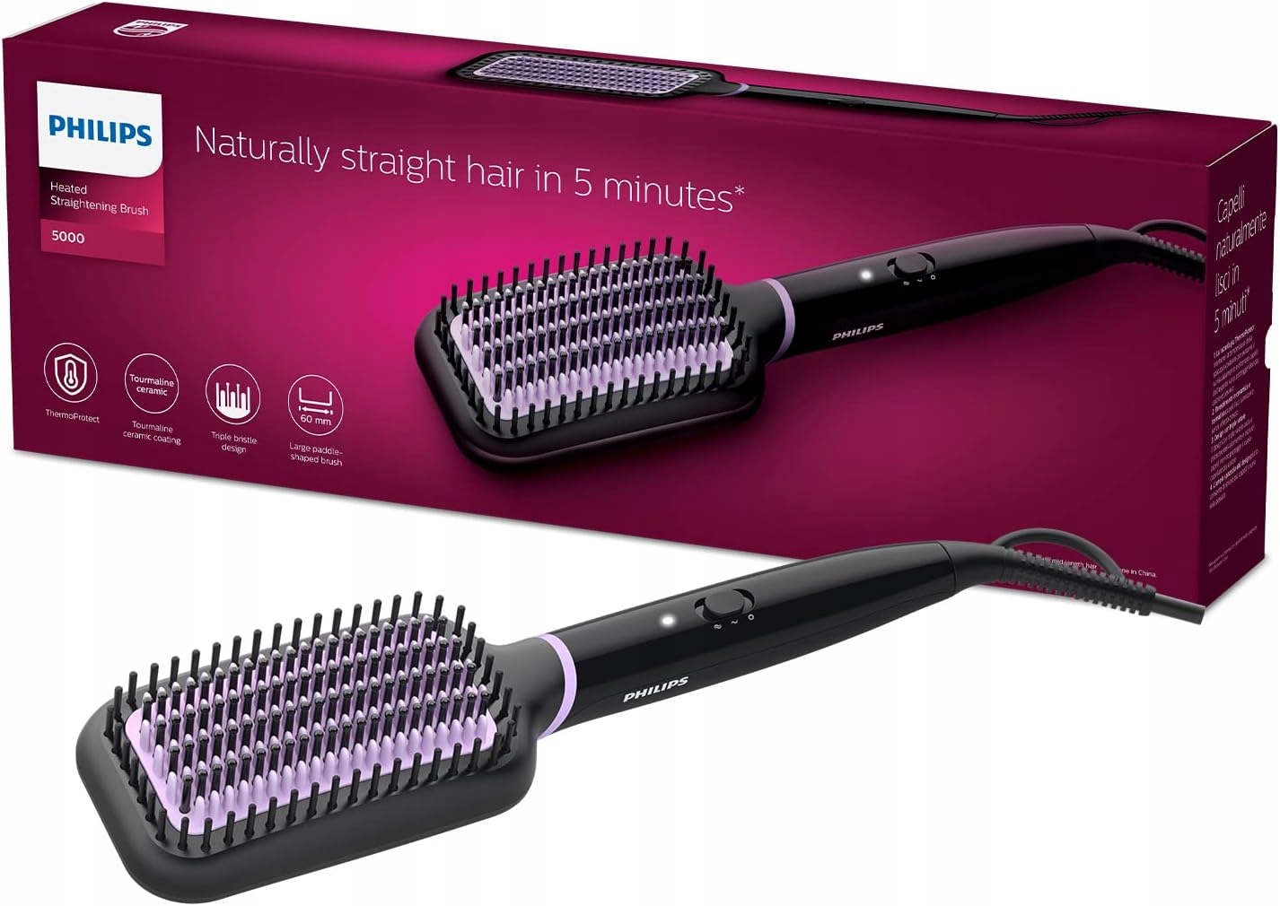 Philips StyleCare Essential BHH880 Narovnávací kartáč ThermoProtect