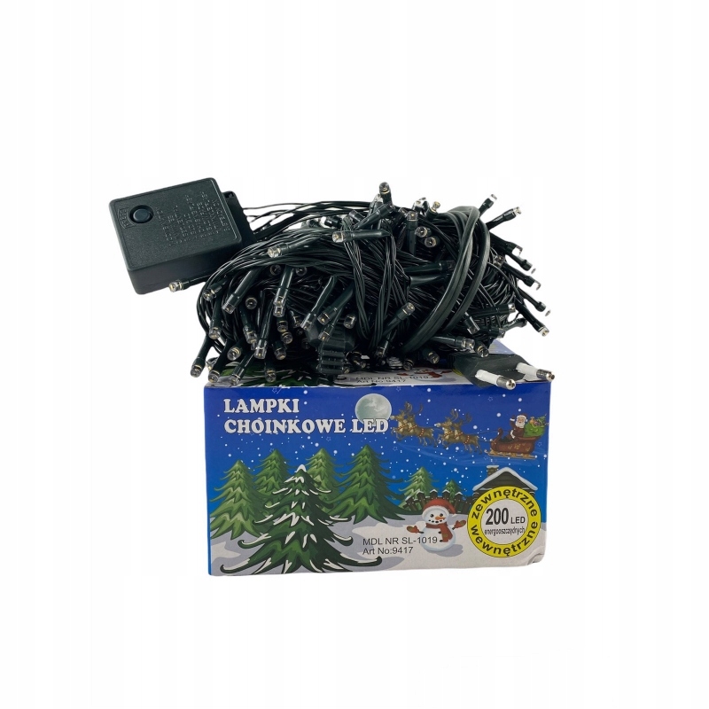 

Lampki Choinkowe 200 Led Świąteczne Niebieski