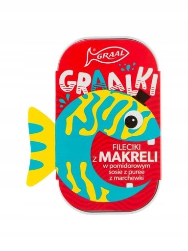 Levně 5 x Graal Graalki Fileciki z makrely v rajčatové omáčce z pyré z mrkve