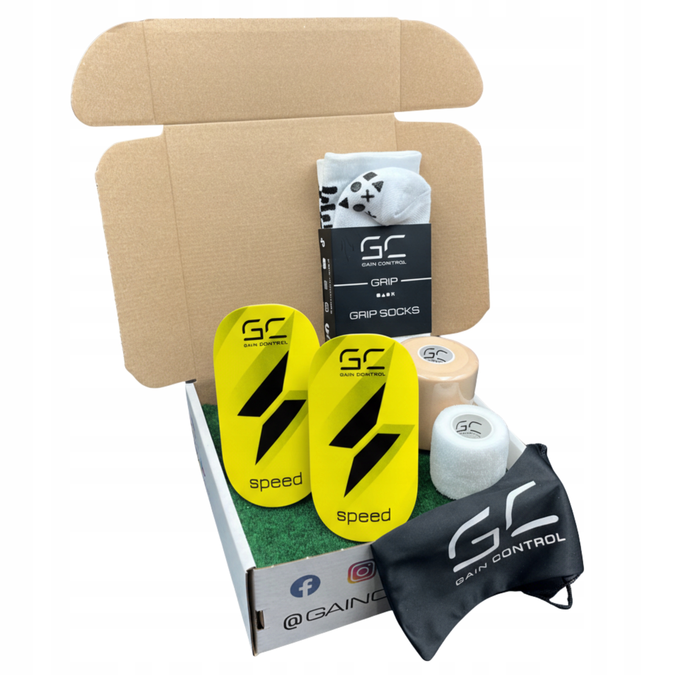 Box Fotbalové Chrániče Gc Speed Yellow S