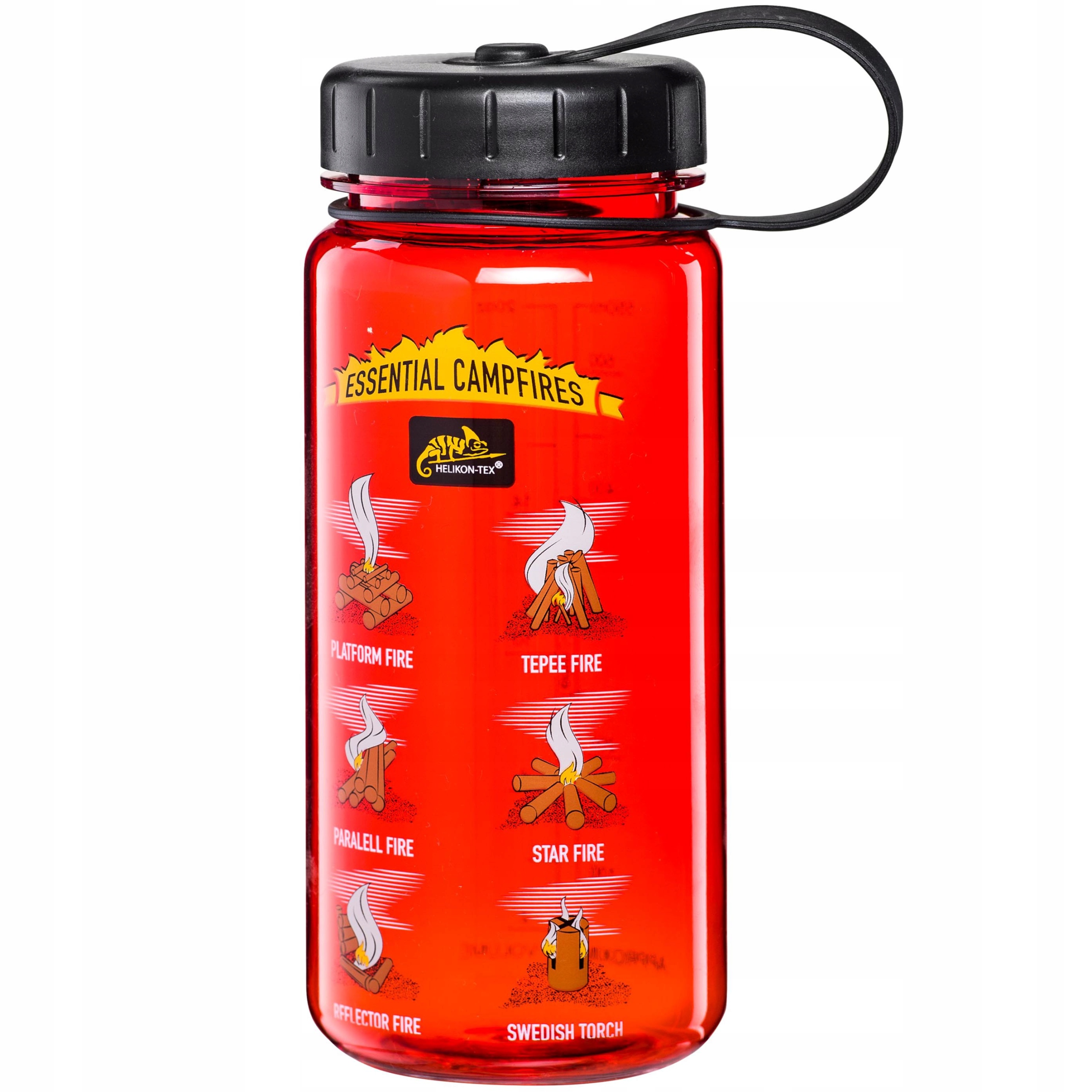 Butelka Helikon Tritan Campfires 550 ml Czerwona