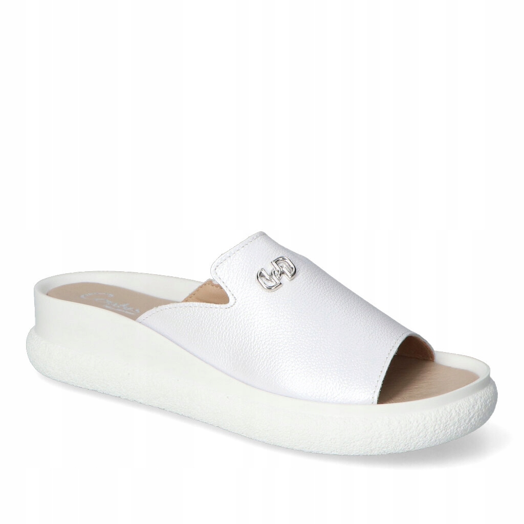 Nazouváky Contes Bílá perla kožené 36