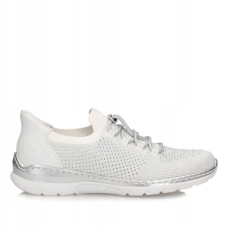 Dámské polobotky Rieker L3261-90 bílé šněrovací