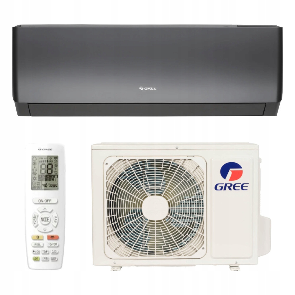 Klimatyzator Gree Pular Pro Dark 5,3 kW w ciemnym kolorze