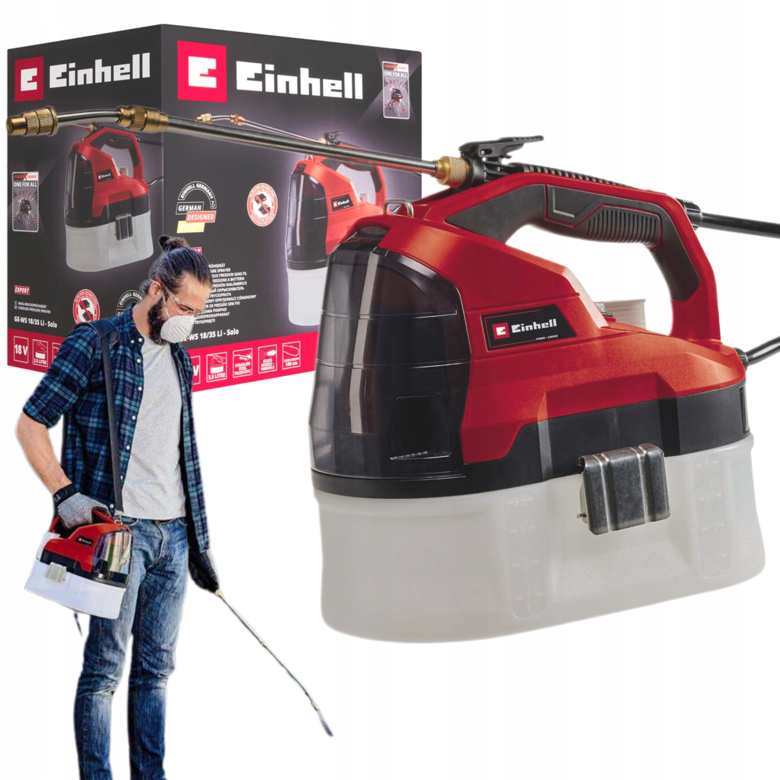 Akumulátorový Postrekovač 18V Nádrž 3,5 L Ge-ws 18/35 LI Solo Einhell