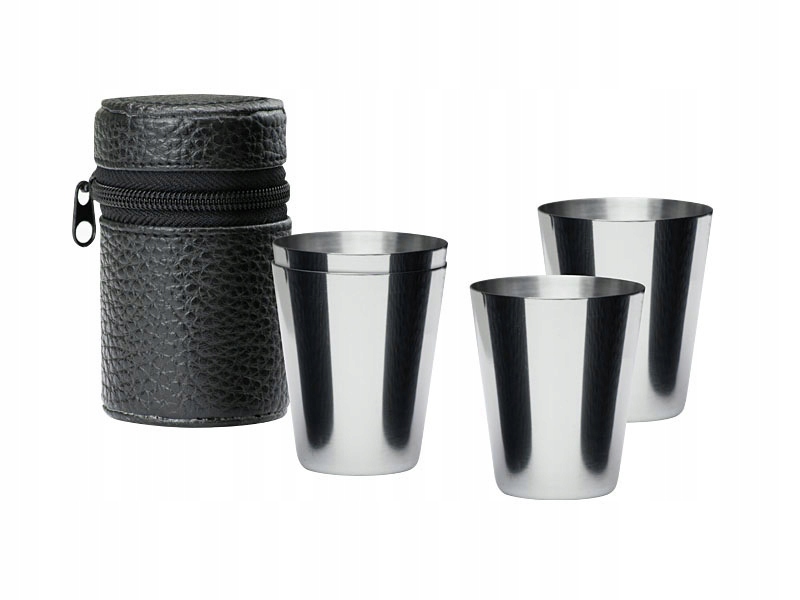 

Zestaw Kieliszków Metalowych w Etui 30ml na Piknik