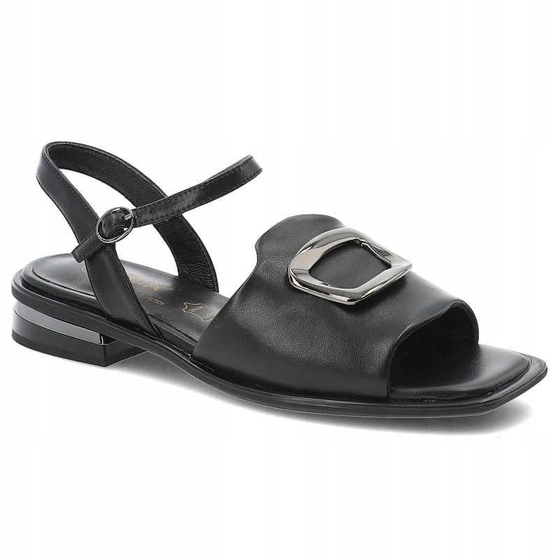 Černé sandály S.Barski Elegantní dámská obuv
