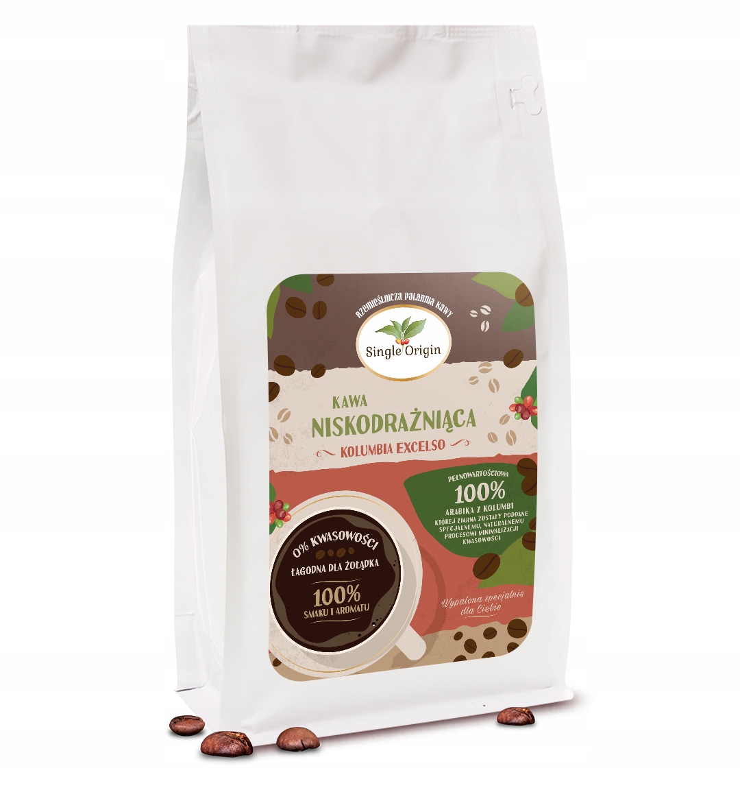 Kawa Niskodrażniąca - Single Origin Kolumbia 1000g Nazwa handlowa inna