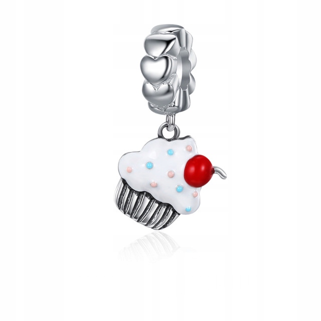 Stříbrný přívěsek Ornamo Bábovka Emalia barevná Stříbro o ryzosti 925