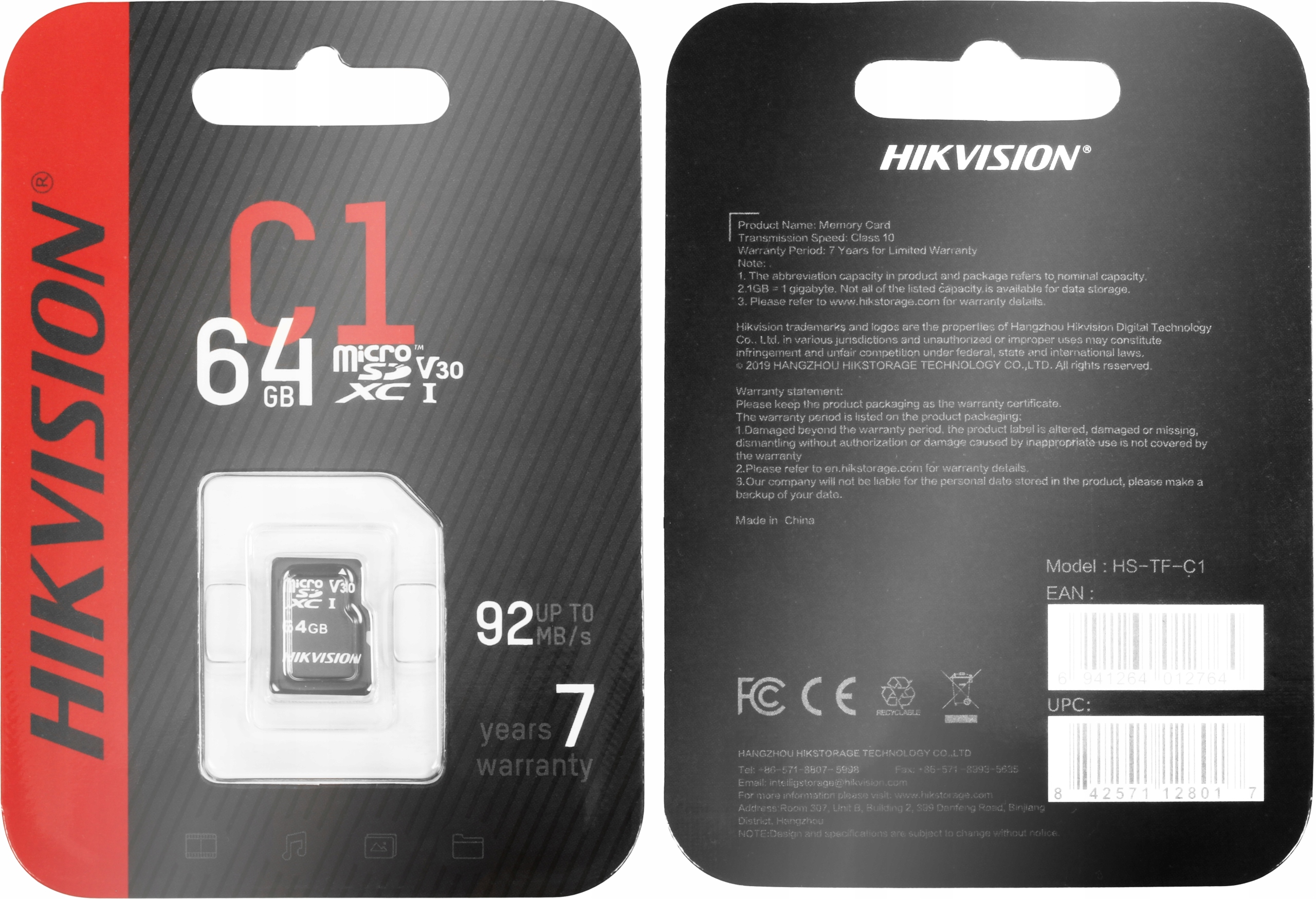 Monitoring Kamera IP WiFi Zewnętrzna Obrotowa EZVIZ C8T + karta 64GB Marka Ezviz