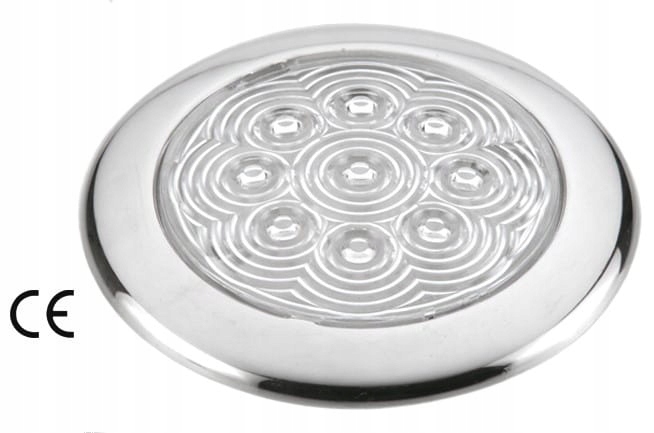 Stropní svítidlo z nerezové oceli 132 mm 12 V