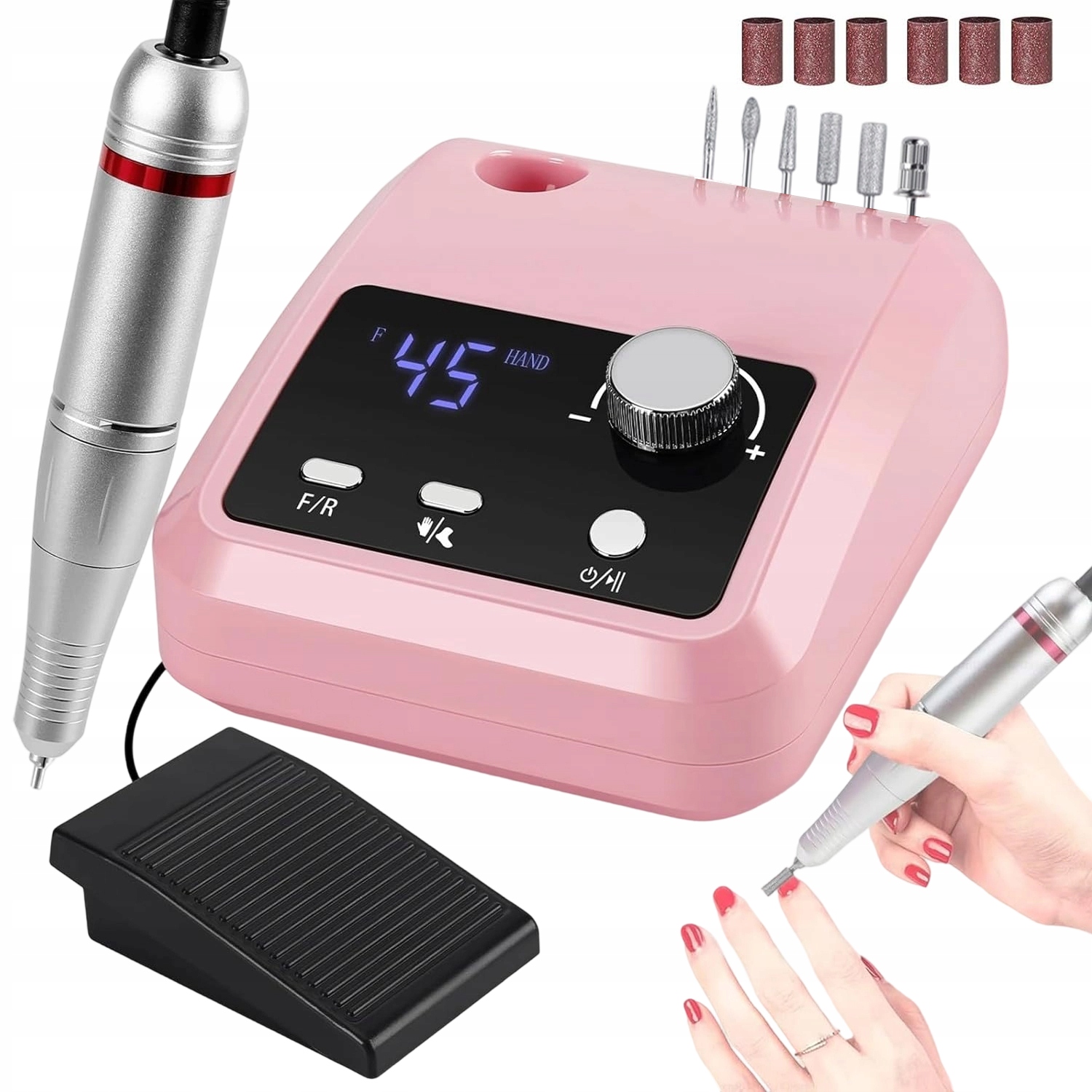 Pilník Sada Na Manikúru S Regulací Rychlosti