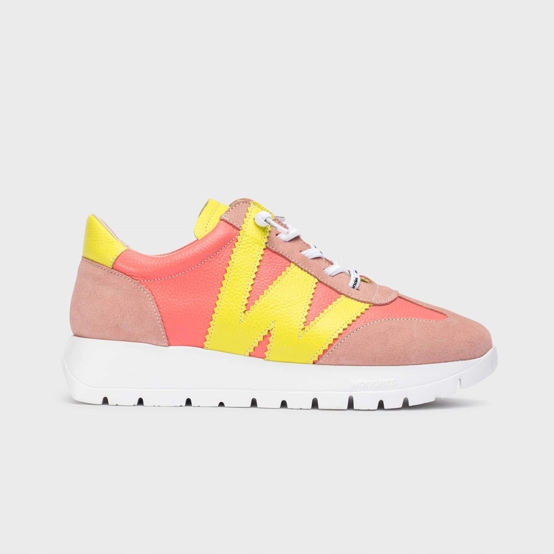 Španělské prémiové tenisky Wonders A-2476 Koralové 40